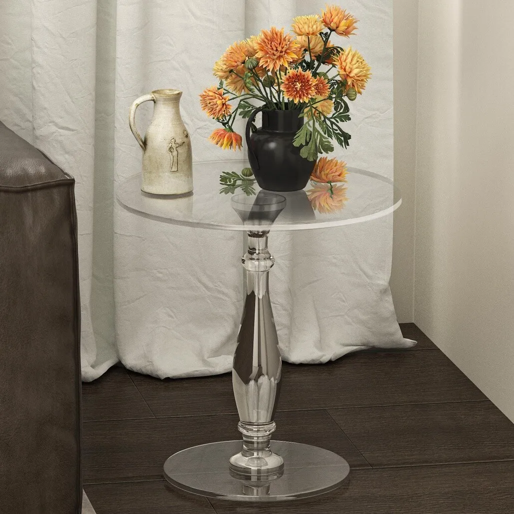 Acrylic Sideboard Table Ready to Use, Sideboard, Nightstand, Couch Table