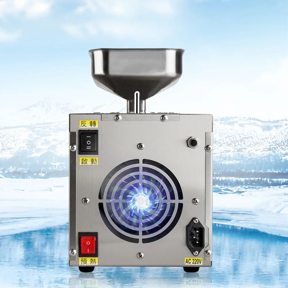 Stainless steel electric medium and small oil press family automatic intelligence