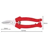 Straight Head Stainless Steel Sawtooth Type Sharp Blade Bypass Pruning Shears PP Handle Garden Shear Pruner Scissors for Bonsai 5