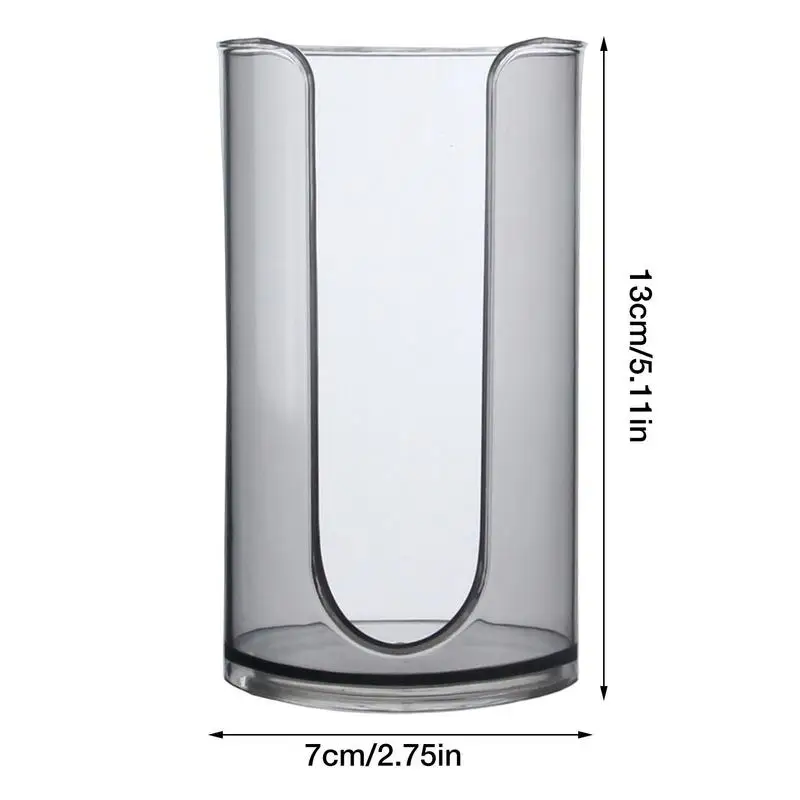 Paper Cup Dispenser Bathroom Cup Dispenser Durable Clear Mouthwash Cup Holder Small Paper Dispenser For Bathroom Vanity Countertops Makeup Table cup storage holder