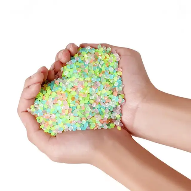 Sabbia Luminosa 4 Colori 10g Ciascuno - Riutilizzabile, Per Acquari, Decorazioni, Bottiglie Dei Desideri - Foto 9