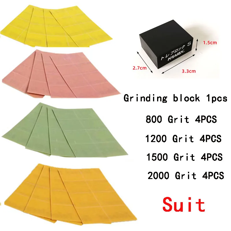 Japan KOVAX Tolecut polish sand paper sandpaper set 8 cuts to face of toleblock sanding for automobile polishing 800/1200/1500/2000