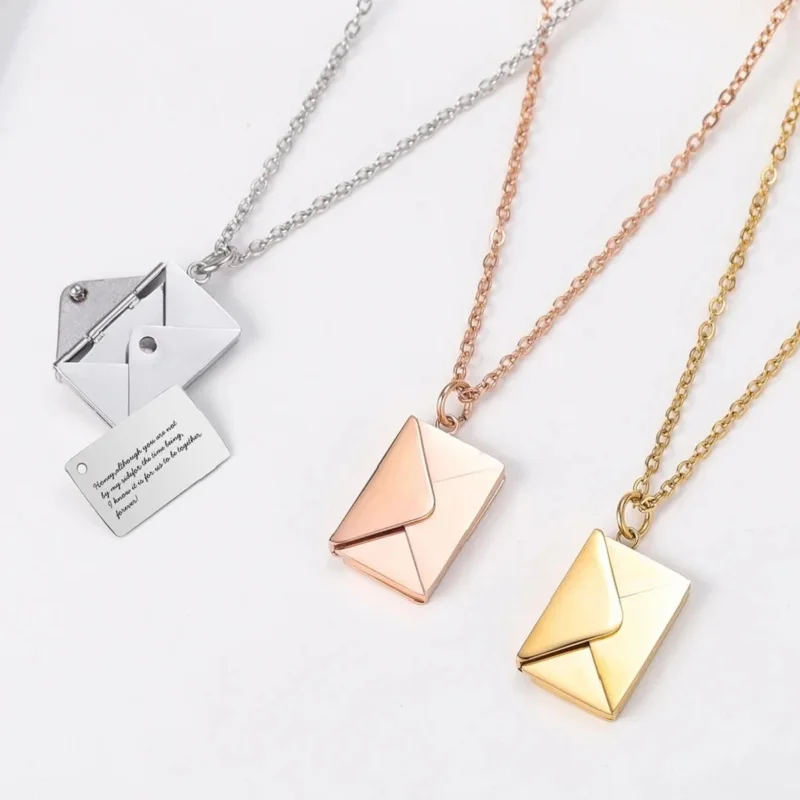 UMAGICBOX Collana personalizzata con nome, in acciaio inossidabile 316, placcato oro 18 K, artigianale, 14 stili di carattere e 4 colori a scelta, confezione elegante