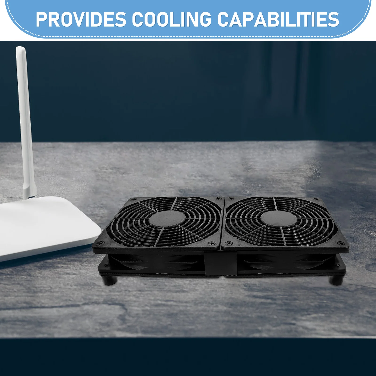 Cooling Dual Fans Computer Case USB Tablet Holder Stand Hand Held Cooler Powered For