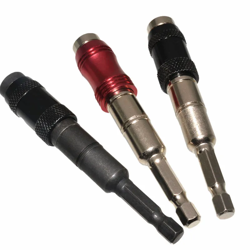 1pc Magnetic Screw Drill Tip, 1/4" Impact Tough Bit Holder With 20° Pivoting , Bendable Extender Quick Change Locking Rotating 6