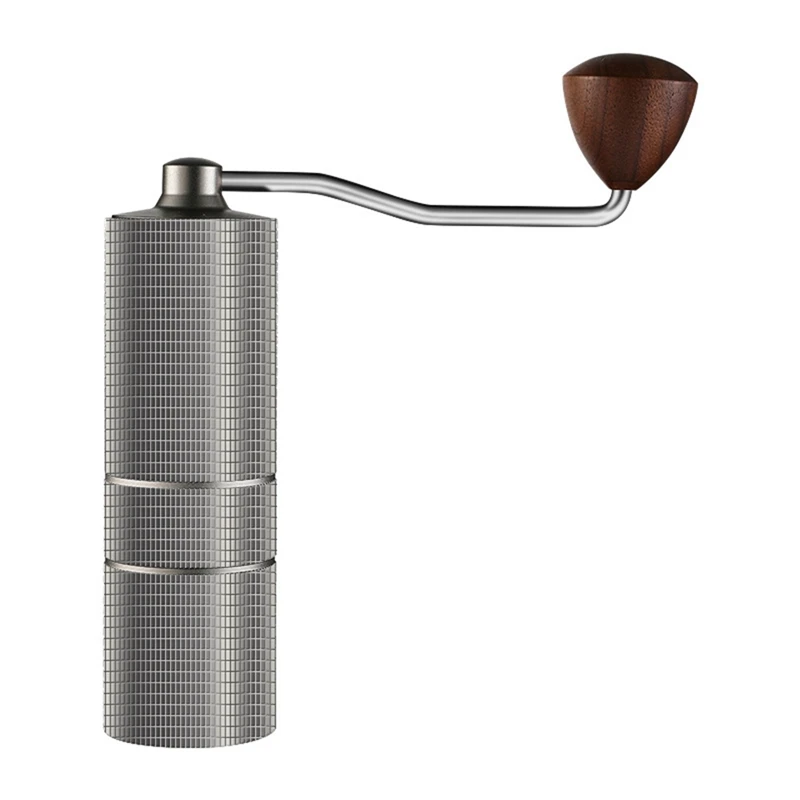

Ручная кофемолка, портативный измельчитель кофейных зерен из нержавеющей стали, несколько уровней, коническая насадка, 1 шт.