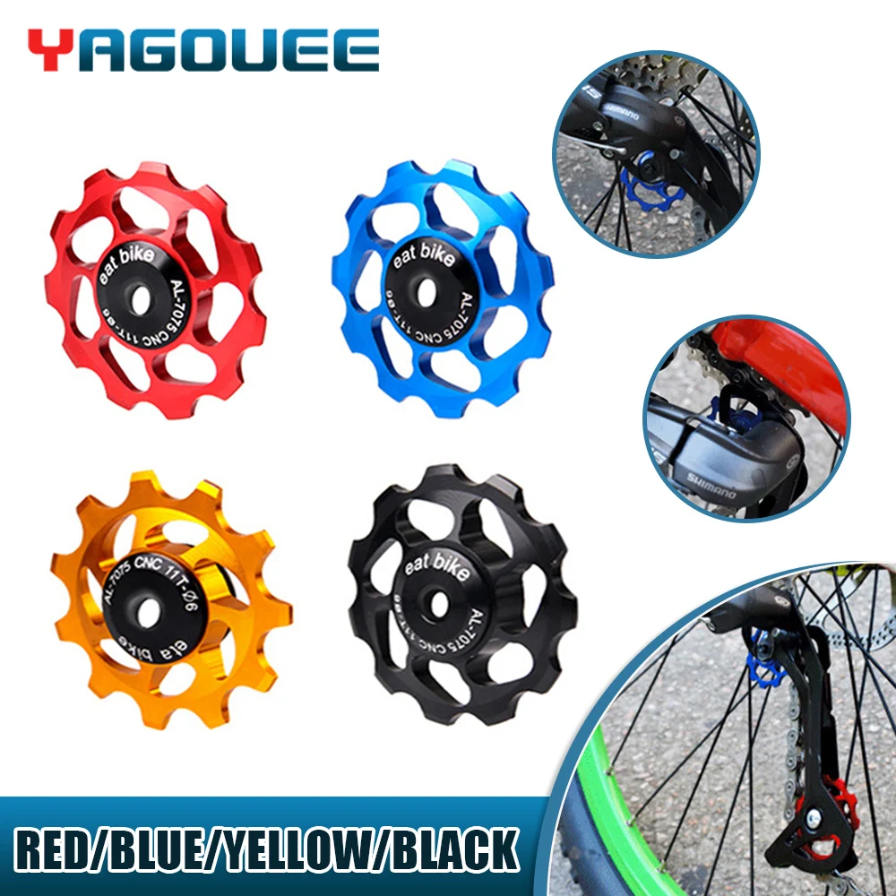 Mountain Bike 11T 13T Aluminum Alloy MTB Bicycle Steel Bearing Pulley