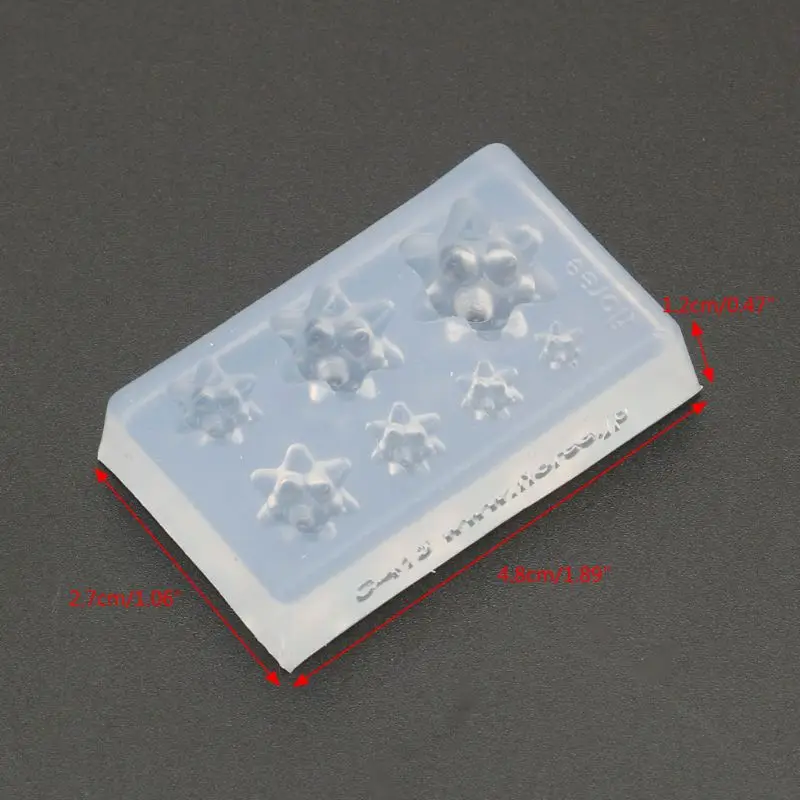 스테레오 Confeito 모양 실리콘 금형 Confeito 모양의 금형 주조 금형 3D Confeito 에폭시 수지 주조 금형 점토 금형 R3MC