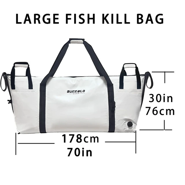 Buffalo Insulated Fish Cooler Bag 70x30 Inch,Monster Leakproof Kill