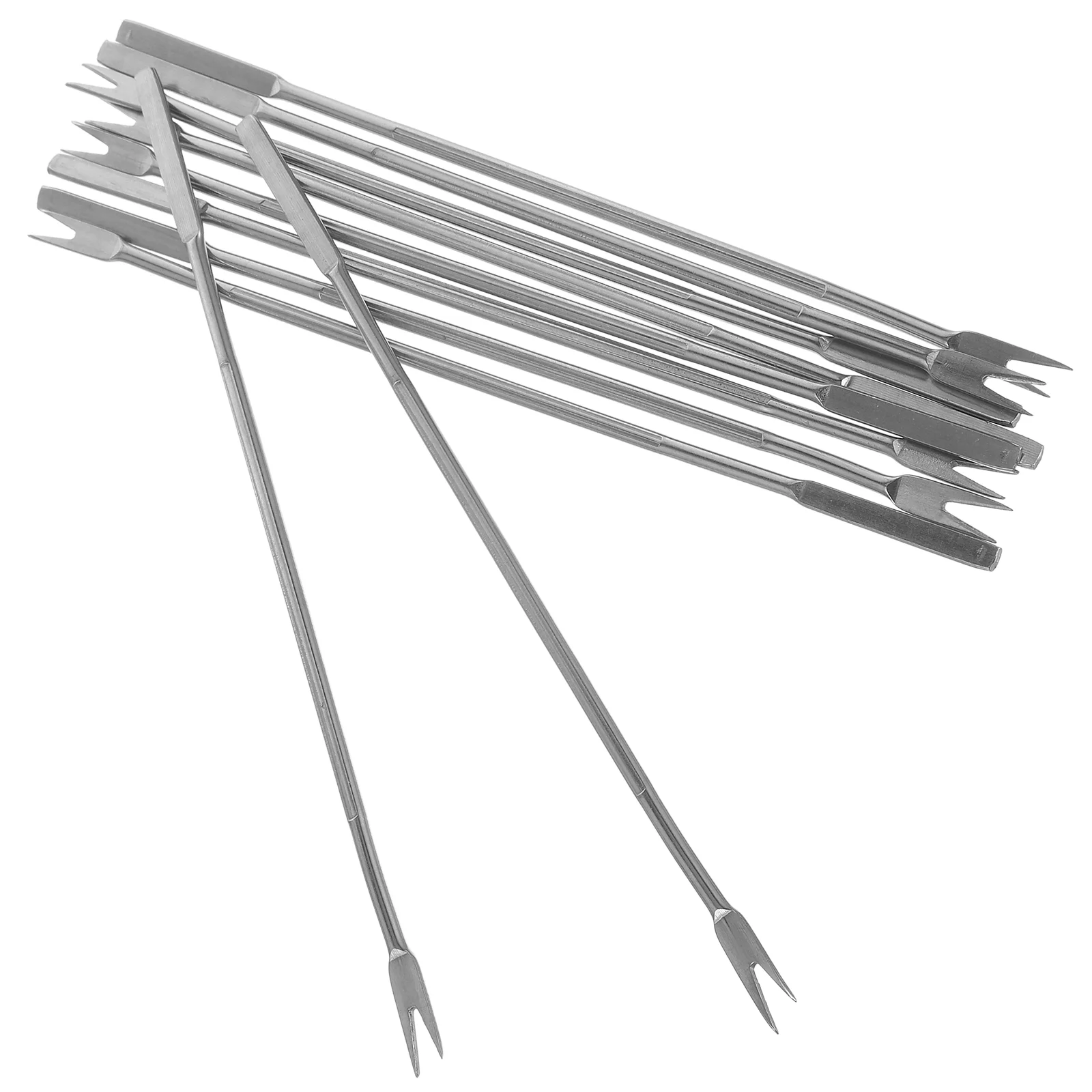 Stainless Steel Multipurpose Pick Walnut Fork Seafood Tool Crab Extractor Garlic Scraper Lobster Forks 10Pcs Kitchen Dining