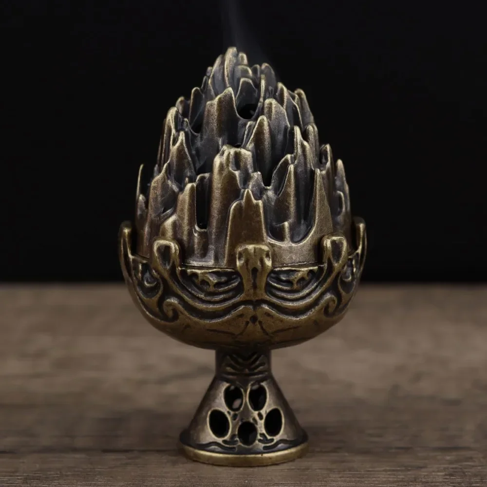 Quemador Loban De Latón Hecho A Mano, Dhooni Dhoop Dani, Dhuni Mesa De Latón Dhoop Dani