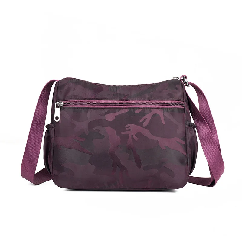 New 2021 Oxford cloth women's bag multi-layer single shoulder anti-theft Messenger Bag Backpack canvas large capacity mother's