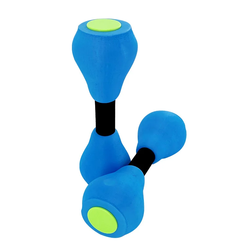 

2PCS Aerobics Dumbbell Water Aquatic Barbell Pool Aqua Exercise Fitness EVA Barbell Foam Aqua Dumbbell Automatic Swim Pool Float