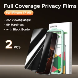 UGREEN 2 - Pack Anti - Spy Tempered Glass Privacy Screen Protectors (For iPhone 17 Air)