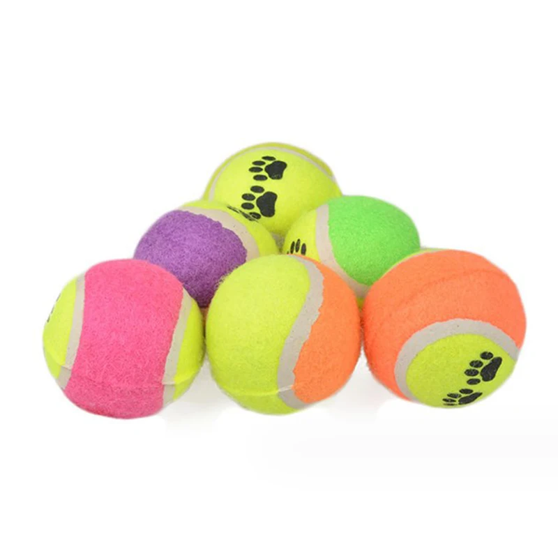 

Плюшевые теннисные игрушки для домашних животных, игрушки для собак, мячи для домашних животных, товары для собак, тренировочные мячи для следов домашних животных