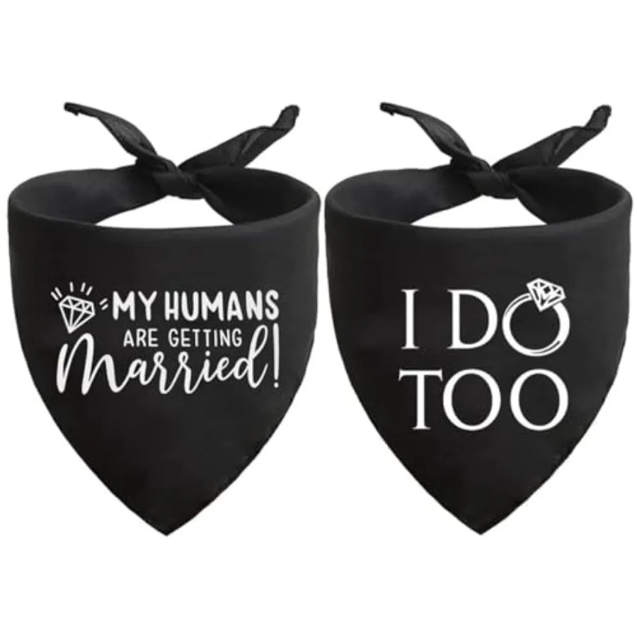 Dog Bandana Engagement Announcement Wedding Prop