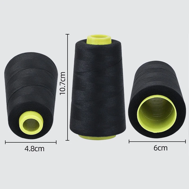 402 Sewing Thread 3000 Yard Each Spool Solid Color White Black Stitching Thread for Machine and Household Sewing Accessories