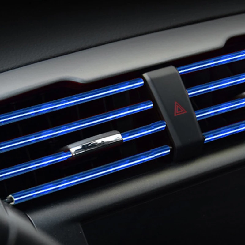 Bling 10 Pieces Car Air Vent Outlet Moulding Trim Decoration Strip