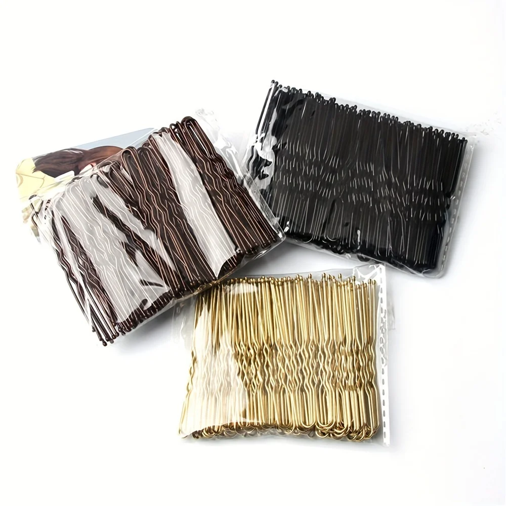 50pcs Coiled U-shaped Clips Bangs Clips Metal Hair Clips Bobby Pin Side Clips Hair Accessories for Women – Detail 4