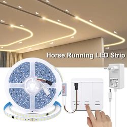 10m LED Strip with Flowing Light Effects - WS2811, 24V, 120 LEDs/M, Flexible & Pixel Addressable - US Plug (WHITE)
