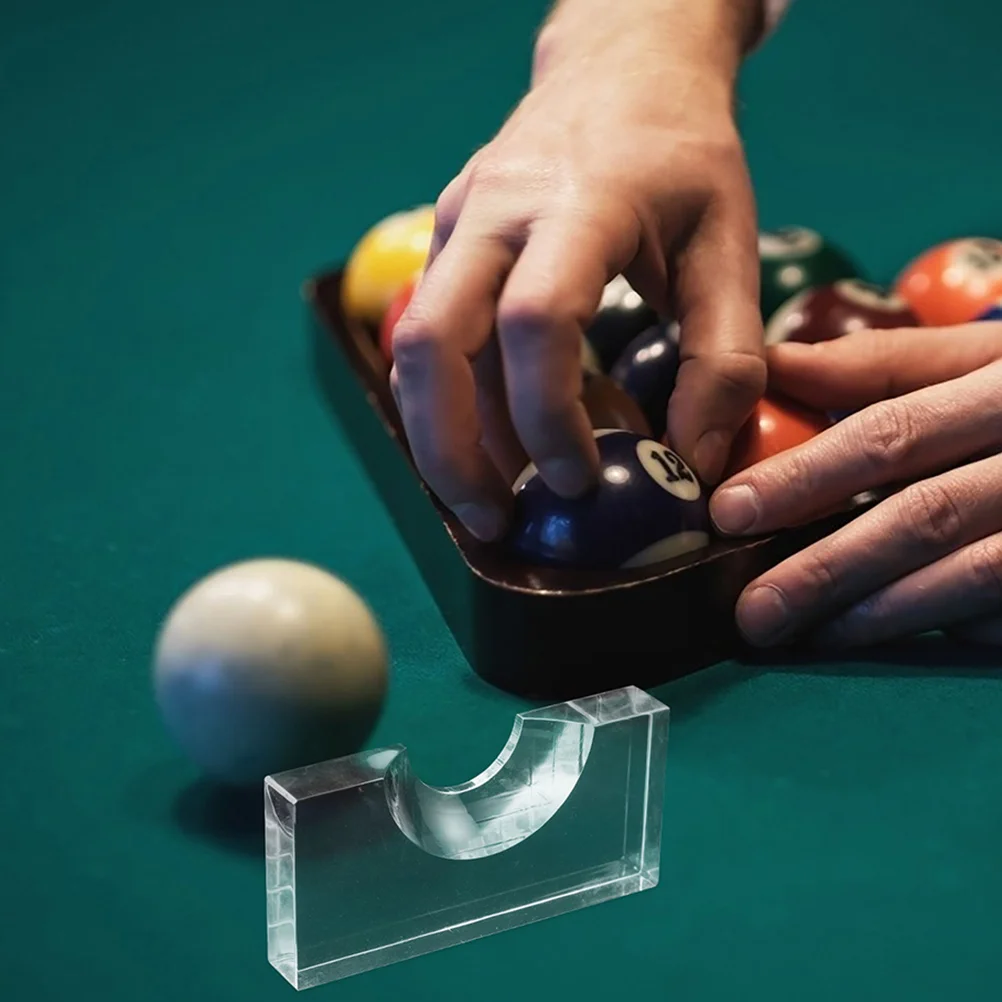 Daily Use Ball Holder Black 8 Locator Snooker Accessory Acrylic Billiard Marker Tabletop Position Mini Locator Practical Holder