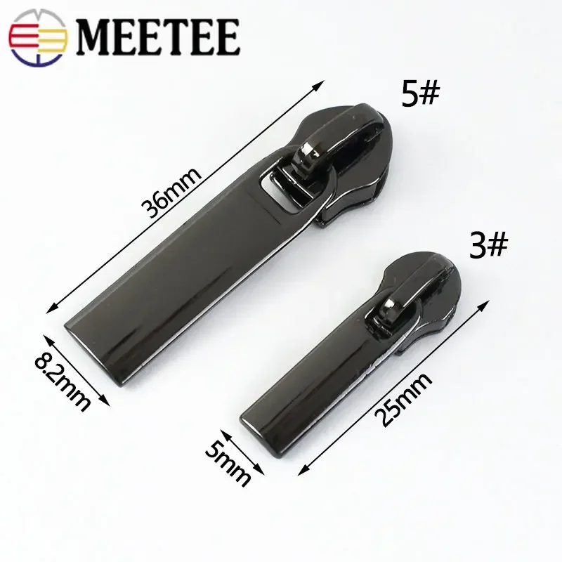 20Pcs 3#/5# Zipper Slider For Nylon Zippers Tape Garment Pocket Zip Pull Head Zips Repair Kit DIY Sewing Replacement Accessories zipper repair kit zipper pullers zipper sliders zipper heads