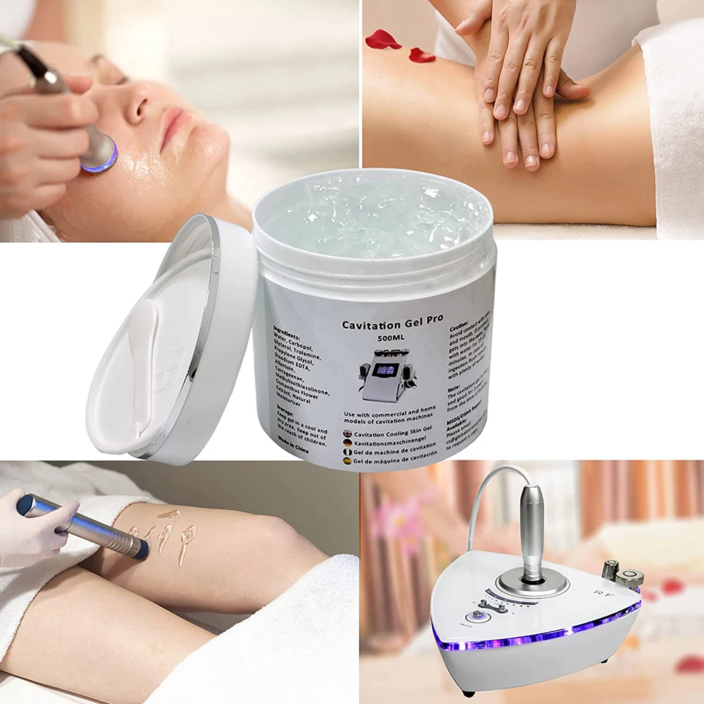 500ml Pro Ultrasound Cooling Gel - Preparation Gel- IPL Conductive Gel for use with RF Facial Firming and Body Slimming Machines