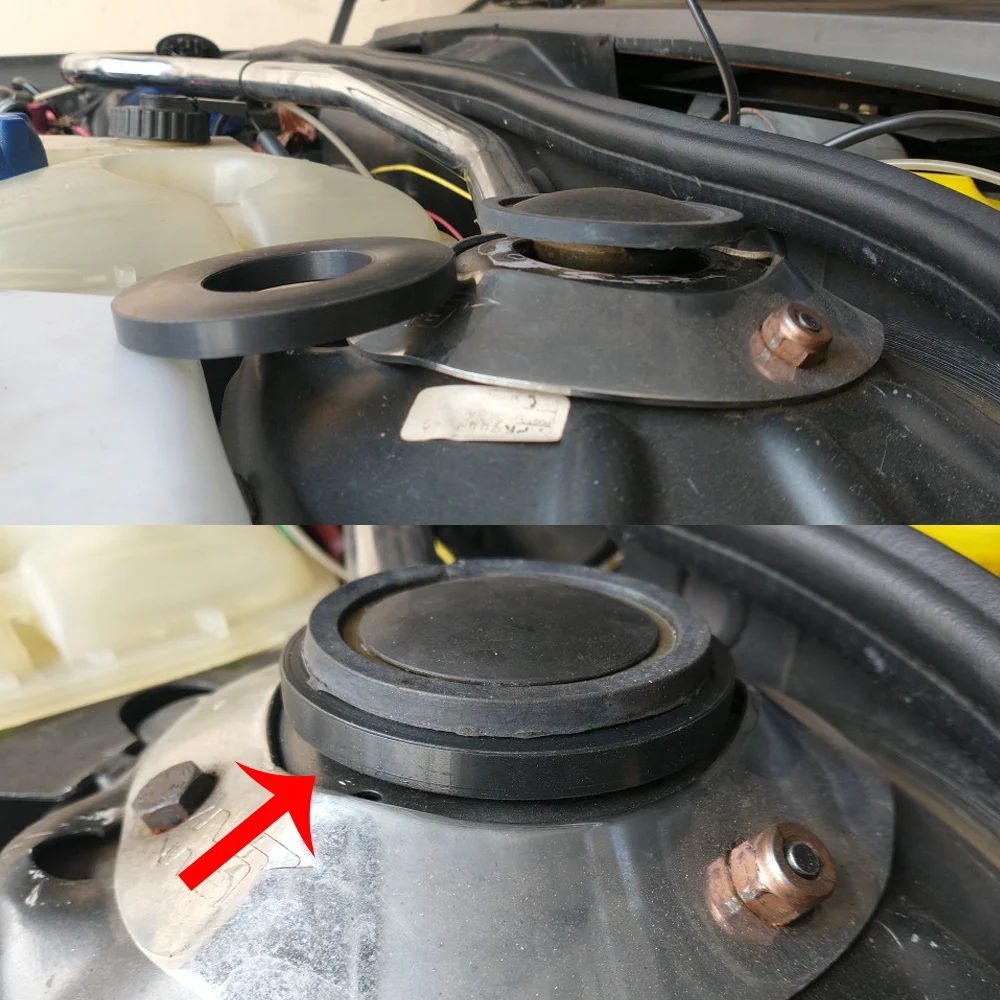 Strut Tower Mount 2x For Renault Duster Logan Sandero Nissan Terrano 2010-Car Rack Top Suspension Shock Absorbing Rubber Bearing