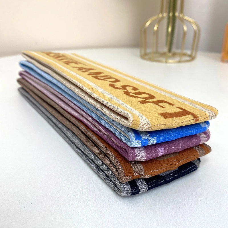 Einfachheit Brief Sport Fitness gestrickt Haarband neue Männer und Frauen laufen Yoga schweiß absorbierende breite Kante Stirnband Kopfschmuck – Detail 4