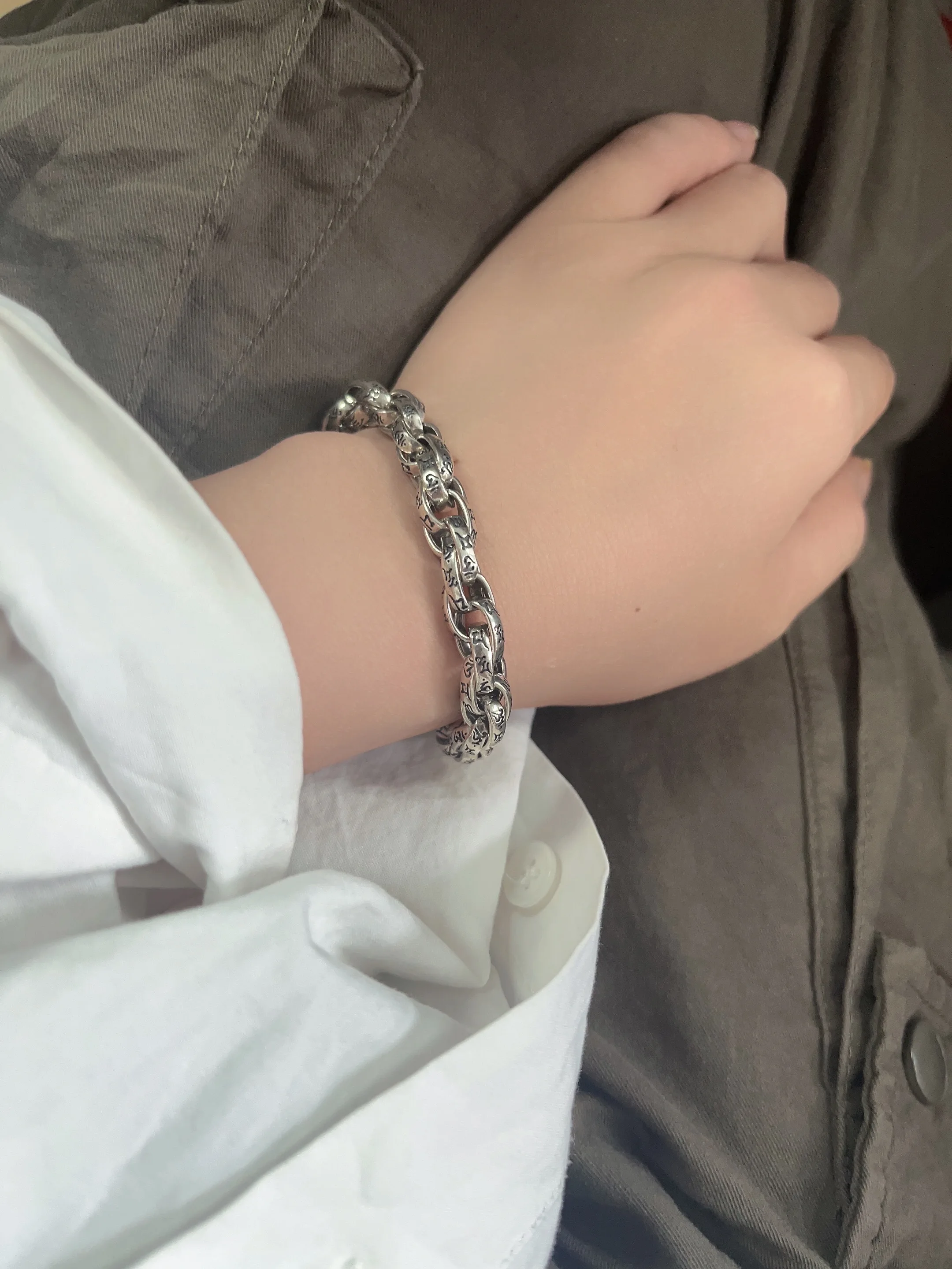 指輪/ブレスレットまとめて/925 チェーン ブレスレット メンズ レディース ユニセックス