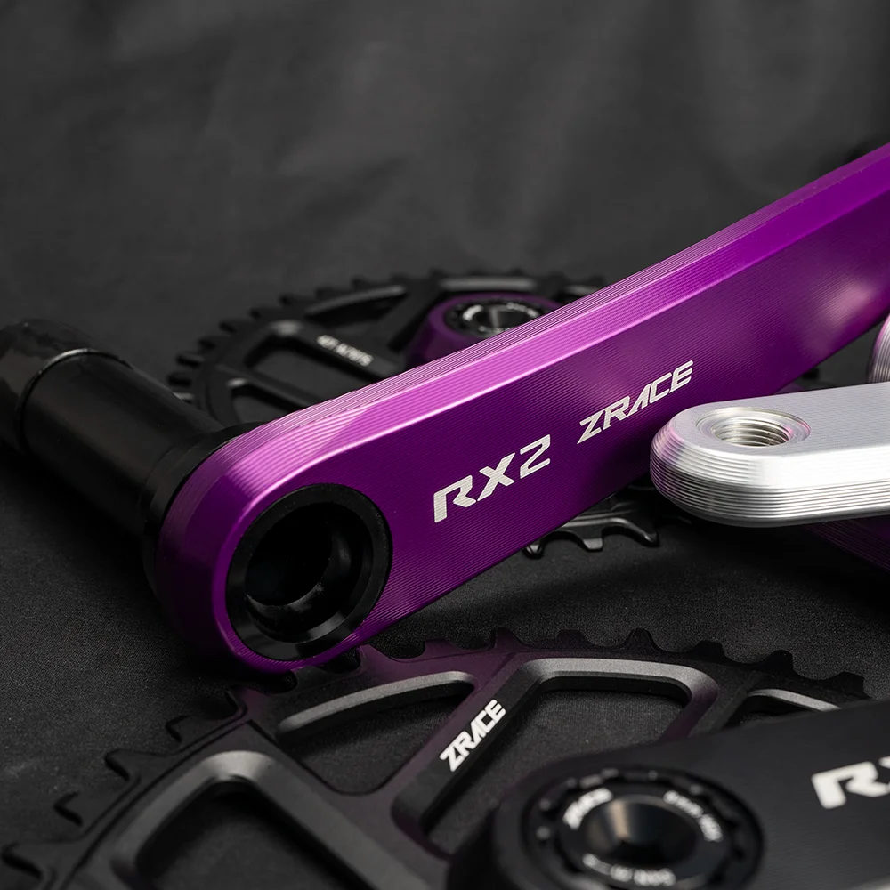 ZRACE RX2 Rennrad-/Gravel-Kurbelgarnitur, Hochpräzise CNC-Bearbeitung, Ultrastarker Alu-Achse, 165/170, 53-39/52-36/50-34/40/42/44T – Detail 2