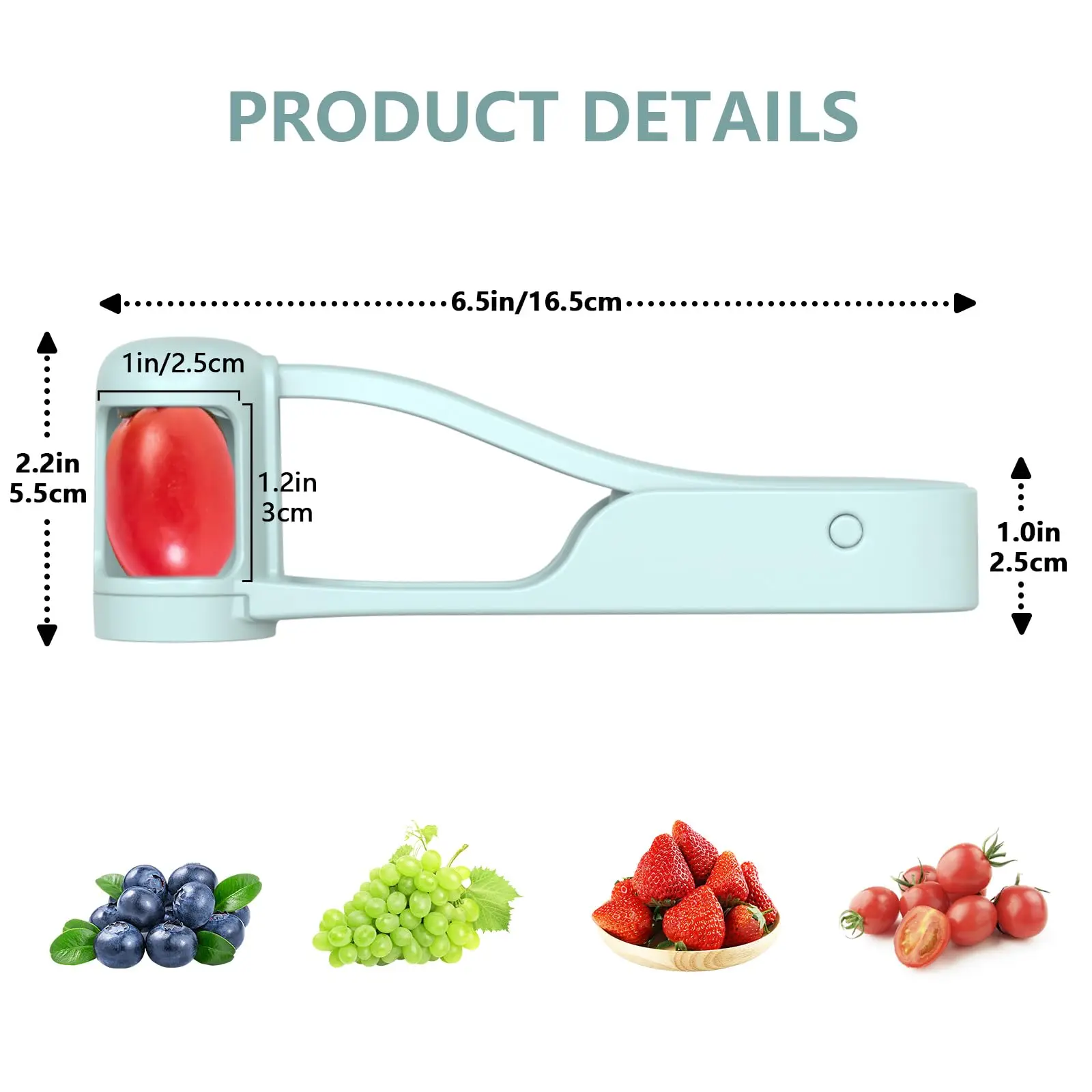 New Grape Cherry Tomato Strawberry Cutter Quarter Slicer Tool Stainless Steel Kitchen Gadget Fruit Cutter for Toddlers Baby - Image 4
