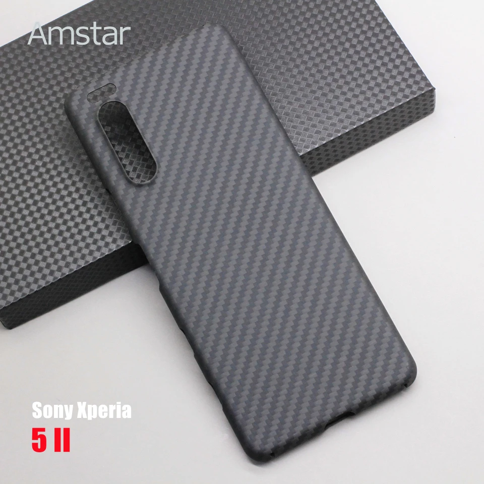 Amstar Real Carbon Fiber Protective Case for Sony Xperia IV Pro