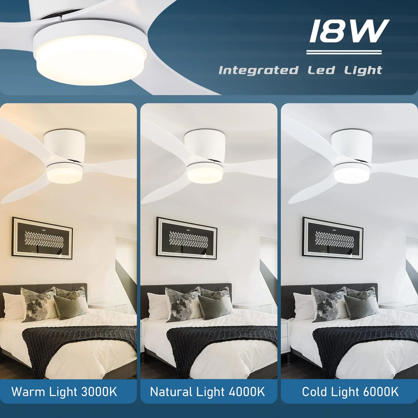 IRALAN Modern Ceiling Fan Light Winter And Summer Dual Mode Silent DC Motor Home Decoration For Bedroom Living Room 3
