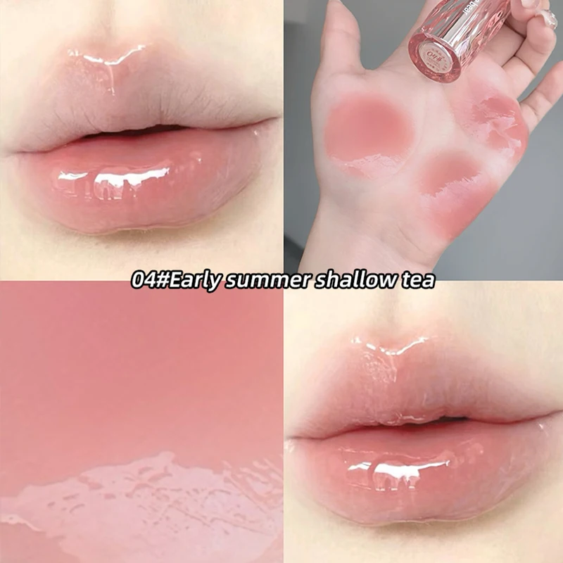 Crystal Translucent Moisturizing Lip Glaze - Long-Lasting Natural Color