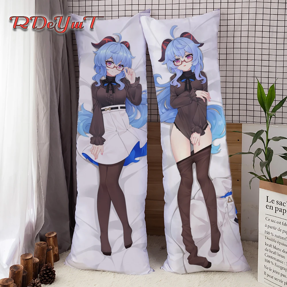 

Game Genshin Impact Ganyu Dakimakura Hugging Body Pillow Cover Case Long Soft Silky Bed Pillowcases 100/120/150/160/170/180CM