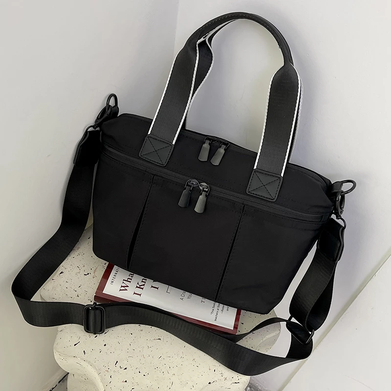 

Large Capacity Women's Canvas Shoulder Bag Crossbody Bag Luxury Designer Brand Handbag Ladies Casual Tote Commuter Briefcase