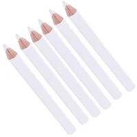30 Pcs Absorb White Pencil Safe to Use Nail Tool Gems Picking Little Bit Dotting Wooden Rhinestone Picker Whitening 2