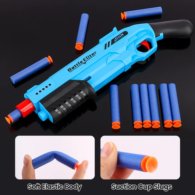 Simulation Children Toy Gun Boy Shooting Battle Manual Launch Eva Pearl Cotton Suction Cup Soft Bullet Gun For Gifts 5