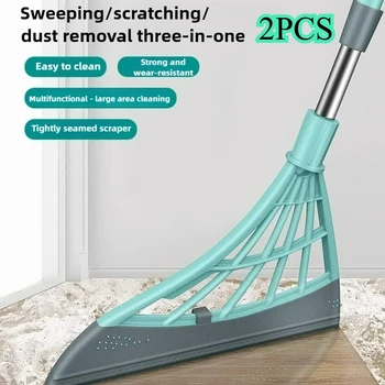 Silicone Magic Rubber Broom Mop – Floor Cleaning Squeegee for Bathroom & Home 1