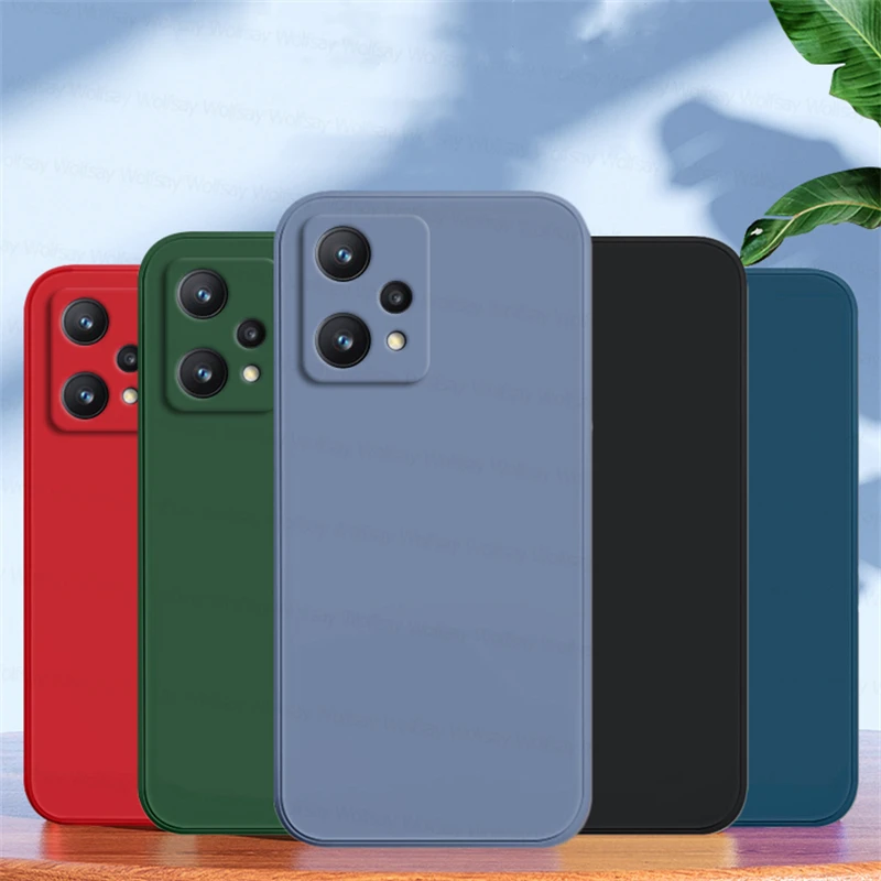 Liquid Silicone Phone Case For Realme 9 5g And 9 Pro Plus Shockproof_voghion.com