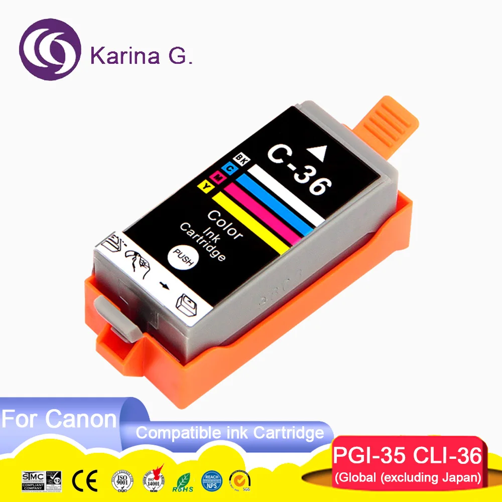 PGI-35 PGI-36 PGI 35 36 PGI35 PGI36 Premium Color Compatible Ink Cartridge for