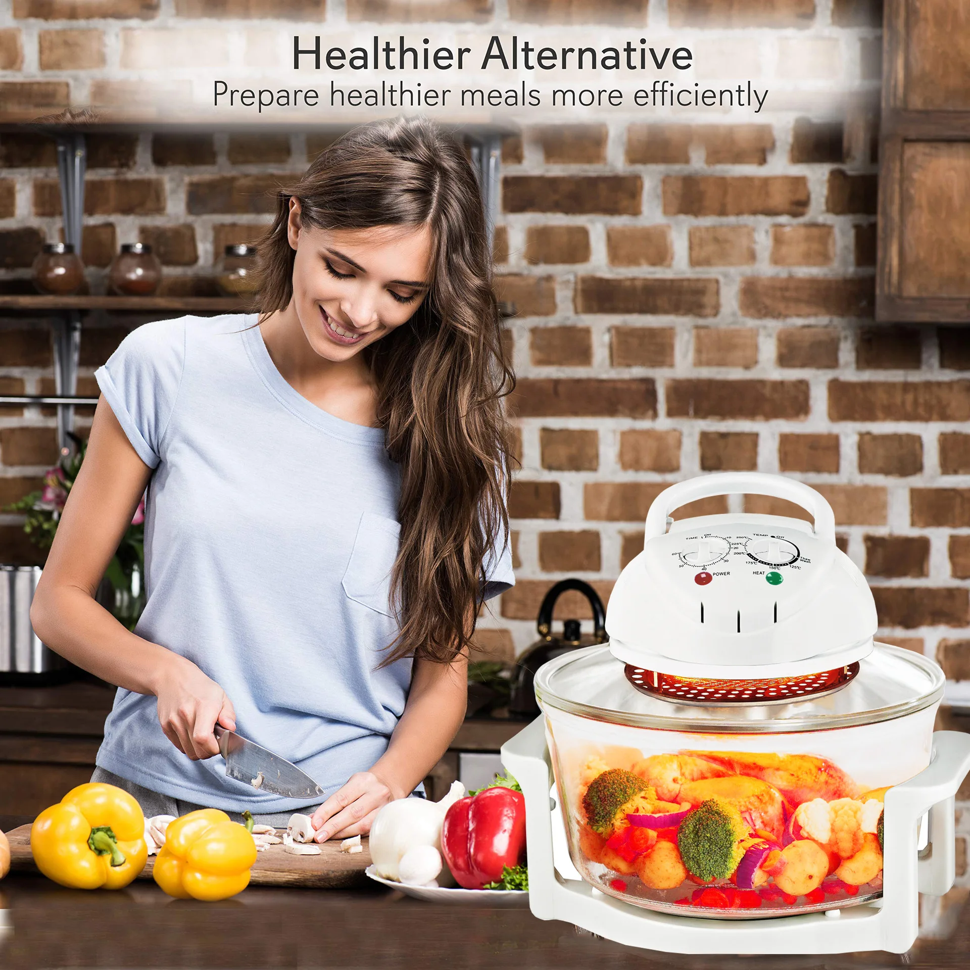 Light wave stove air fryer visual french fry electric fryer