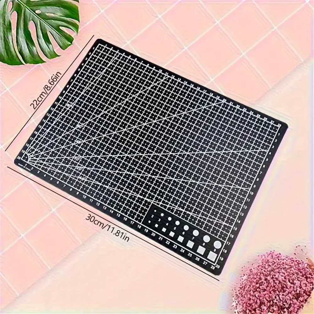 Cutting Mat A4/A5 Self-Healing 1-Pack Double-Sided Plastic Craft Board With Grid For Sewing Scrapbooking & Fabric