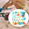 18x Beach Toys Set Fun Bath Tub Sand Game Includes Vehicles, Castles,Shovel, 2