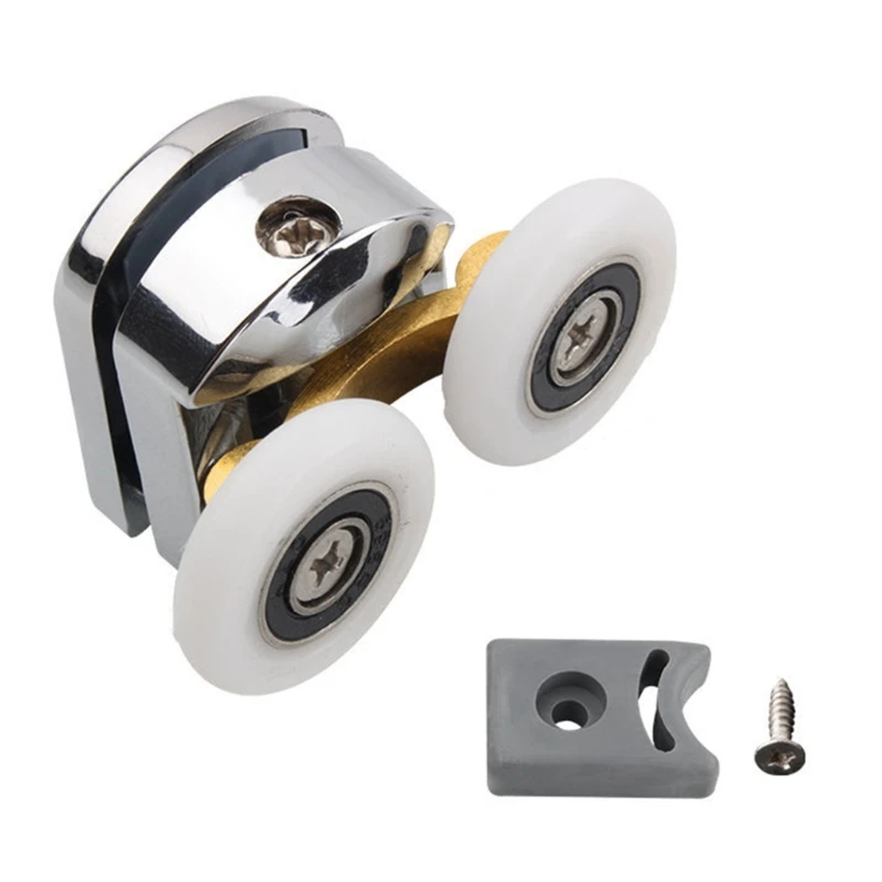 Glass Sliding Door Pulley Adjustable Upper Bottom Rollers Pulleys Runner for Shower Cabin Room Bathroom shower room accessories