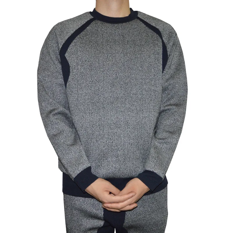 

PJ-02 PE5 Class Anti-Cut Suit Black Grey Splicing Anti-Cut Long Sleeve Light Soft Invisible Wear Resistance Tear Resistance