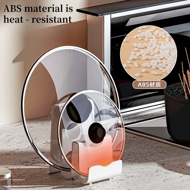 Kitchen pot lid organizer cutting board rack kitchen storage accessories pot lid holder kitchen accessories Anti-tipping bracket 2
