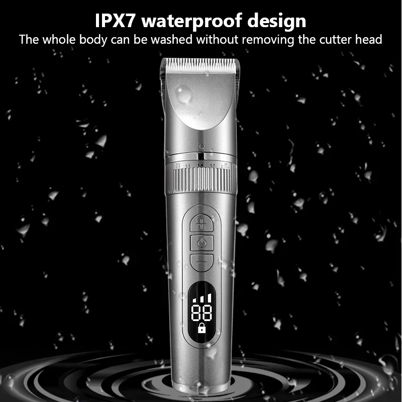 남성용 전문 헤어 클리퍼 수염 트리머 기계 면도 헤어 트리머 헤어 커팅 머신 수염 트리머 빠른 충전