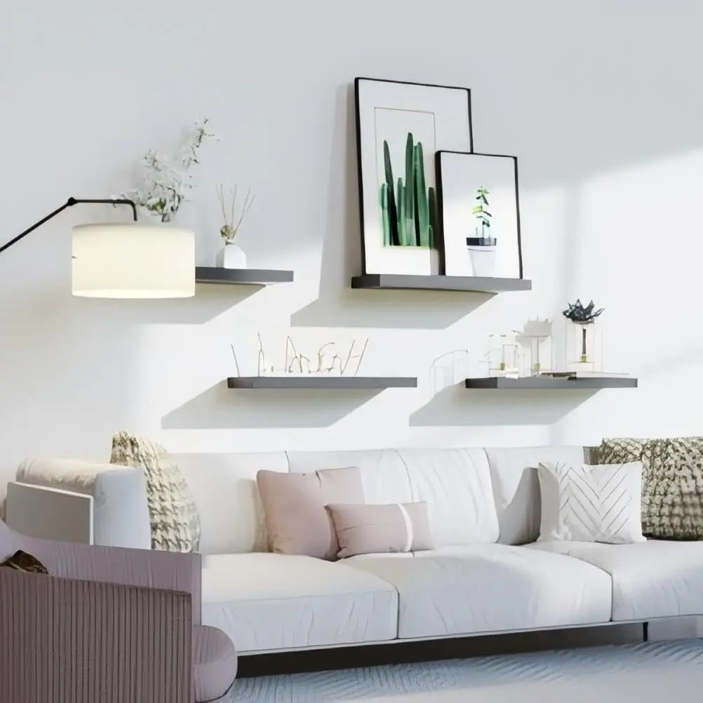 White & Black Floating Shelves 5